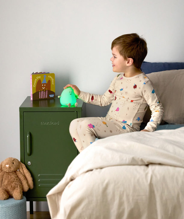 TOG-rated pajamas and sleepwear from ergoPouch, featuring cute prints, made from soft, breathable fabric.