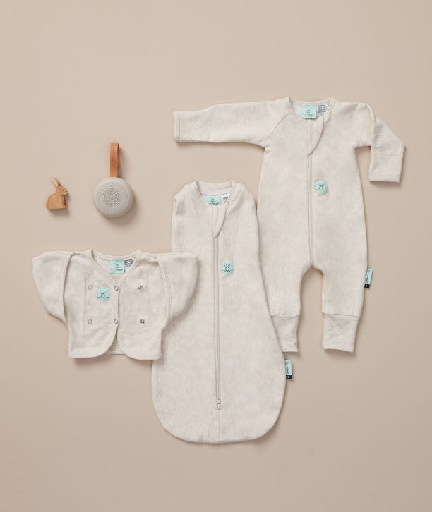 ergoPouch newborn sleepwear and accessories, designed to keep babies comfortable and safe during sleep.