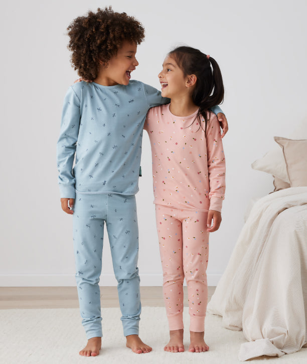ergoPouch TOG-rated pajamas for preshool kids, made from soft, breathable materials, featuring cute prints.