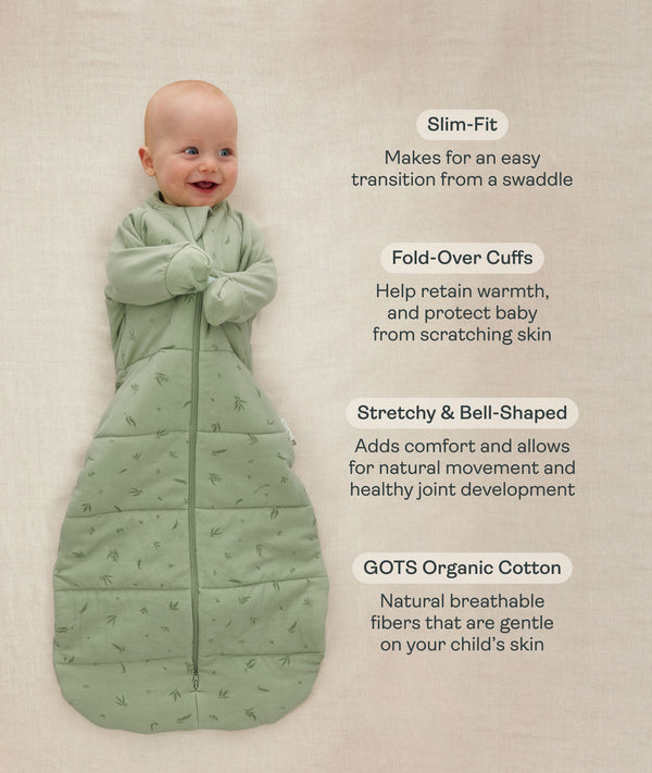 Jersey Sleep Sack with Sleeves product features