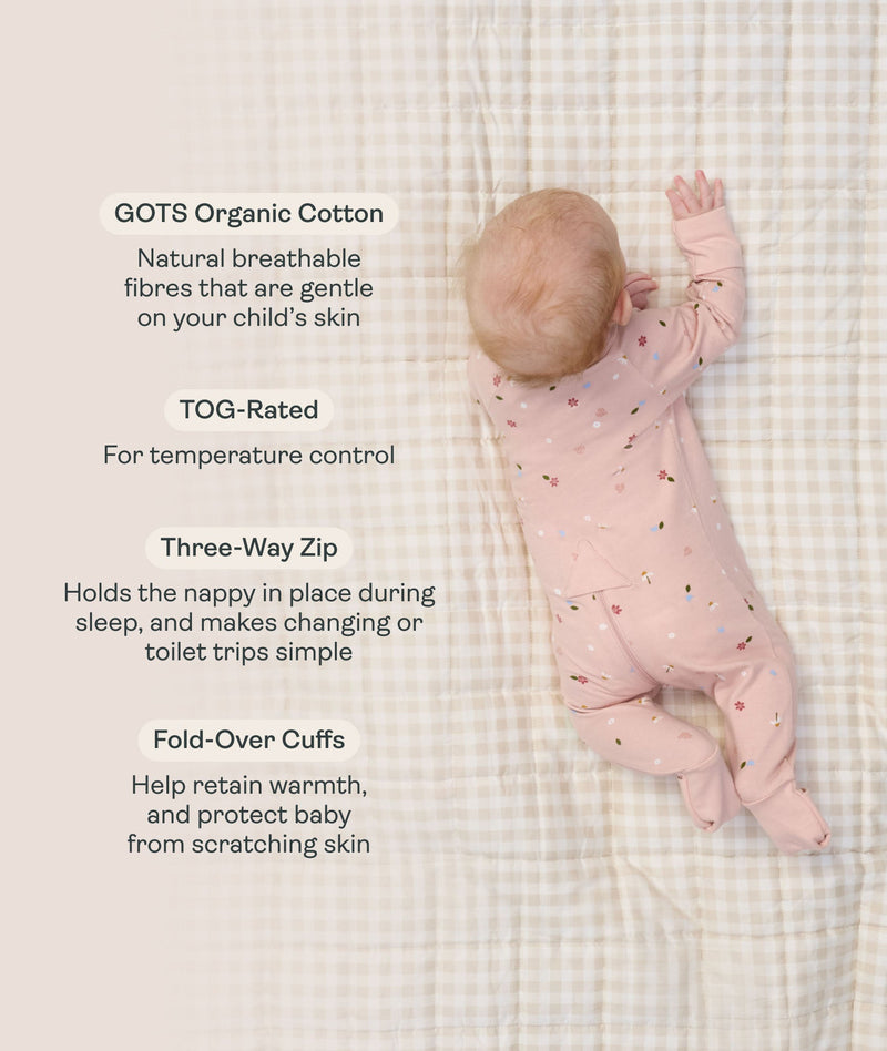 ergoPouch Long Sleeve Romper features and benefits