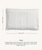 Sizing dimensions for ergoPouch Organic Toddler Pillow Case Midnight Stripe