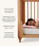 key features of the ergoPouch Organic Toddler Pillow and Case