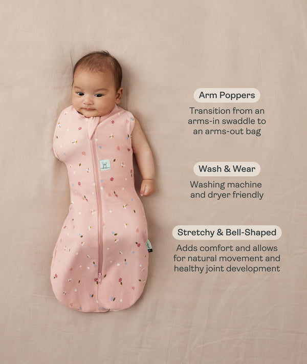 Cocoon Swaddle Sack 2.5 TOG Daisies (Warm Pouch) – ergopouch US
