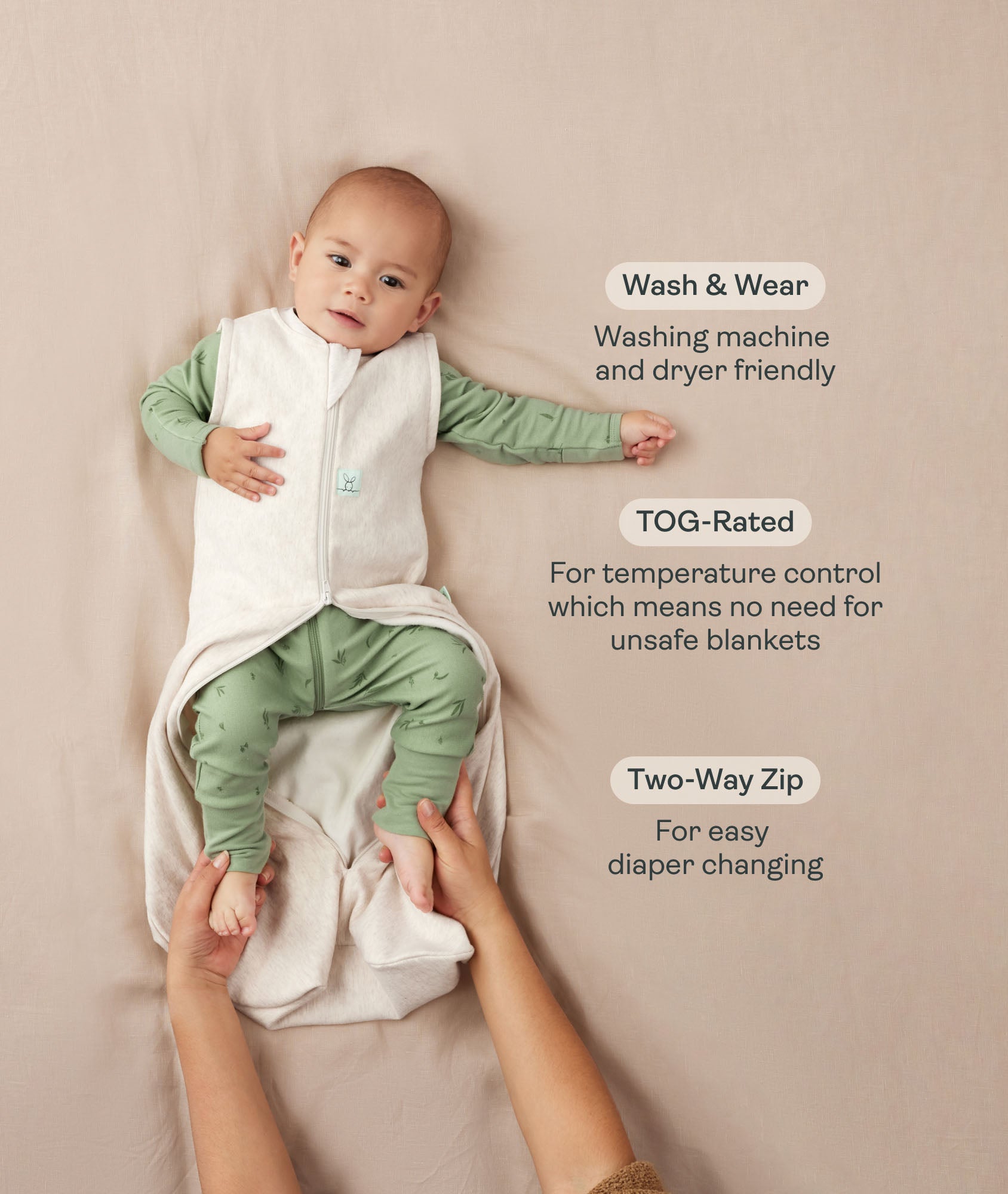 Jersey Sleep Sack 2.5 TOG Daisies (Warm Pouch) – ergopouch US