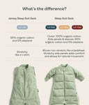 Difference between ergoPouch Jersey Sleep Suit Sack and Sleep Suit Sack