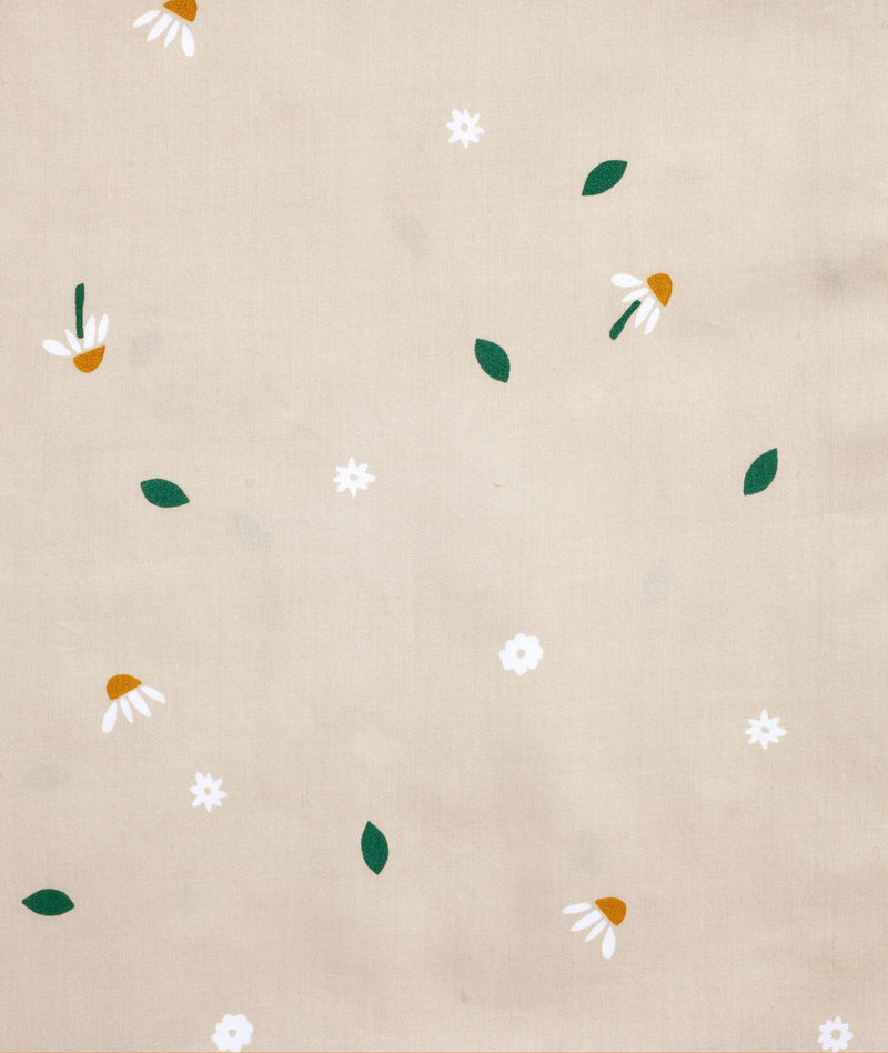 Swatch of ergoPouch Organic Toddler Pillow Case in Daisy Sprinkle