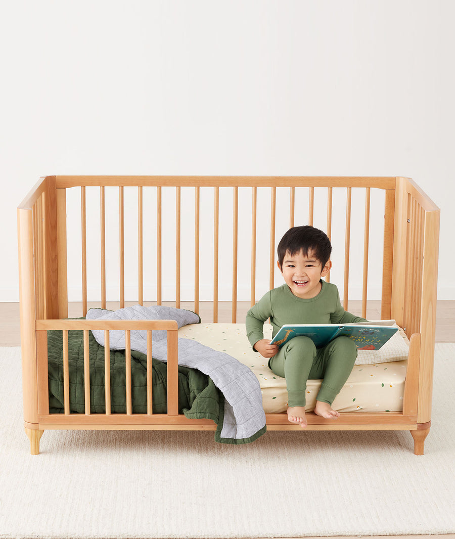 Organic Toddler Pillow and Case Caramel Grid – ergopouch US
