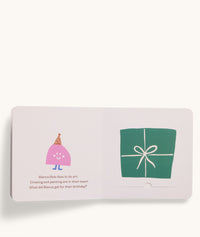 Inside page of ergoPouch interactive lift-the-flap Book