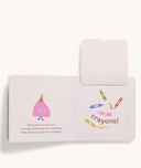 Inside page of ergoPouch interactive lift-the-flap Book