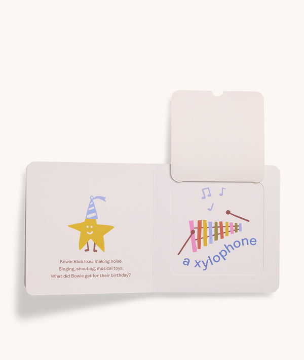 Inside page of ergoPouch interactive lift-the-flap Book