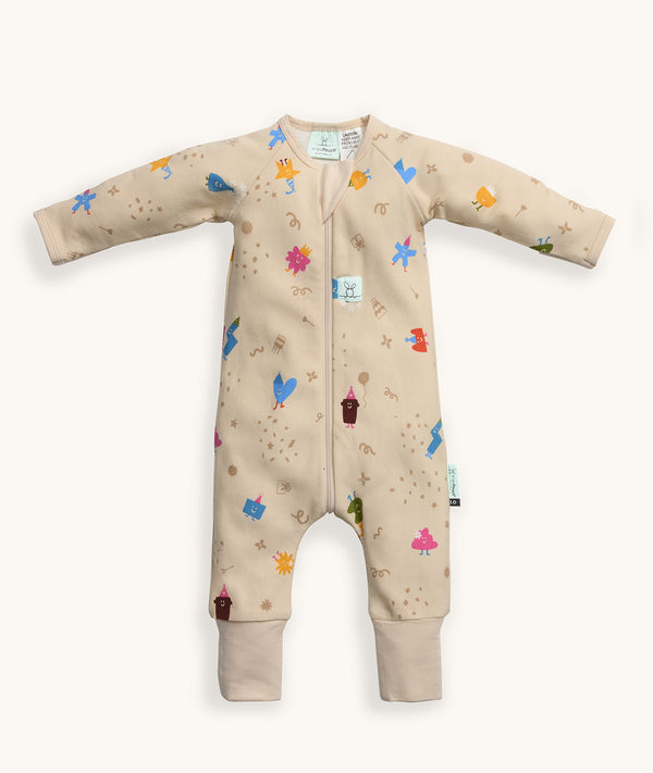 ergoPouch Long Sleeve Romper 1.0 TOG Birthday Blobs