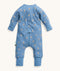 ergoPouch Long Sleeve Romper 1.0 TOG in Petit Pretzel flipside product shot