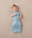 Baby sleeping with arms out in a ergoPouch Cocoon Swaddle Sack 1.0 TOG Dragonflies