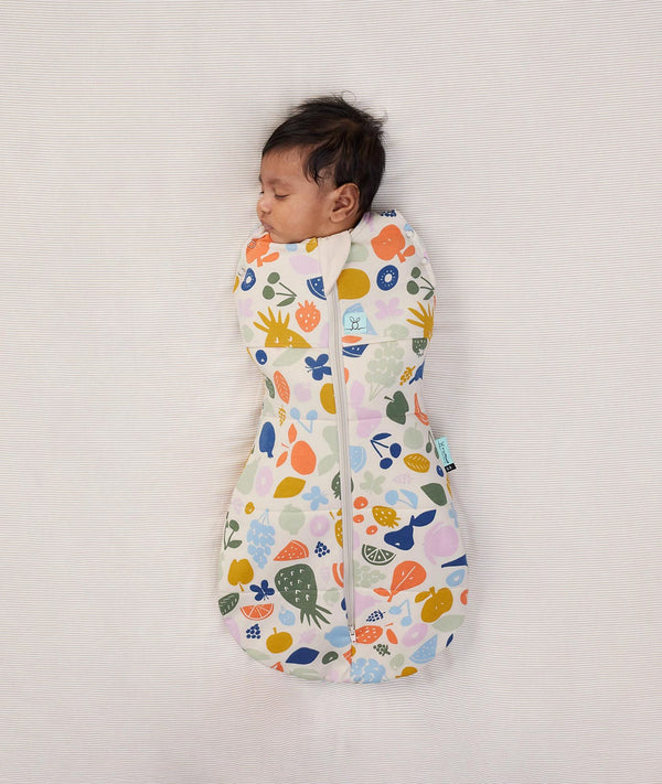 ergoPouch Cocoon Swaddle Sack 2.5 TOG Fruit Salad, a warm swaddle