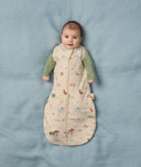 Baby in ergoPouch Cocoon Swaddle Sack 2.5 TOG with two arms out