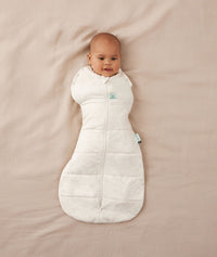 ergoPouch Cocoon Swaddle Sack 2.5 TOG Oatmeal Marle, a warm swaddle