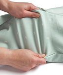 Close up of sleep-sack-1-0-tog-berries material stretch