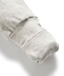 Close up of ergoPouch Sleep Onesie 1.0 TOG Grey Marle hand and foot cuffs