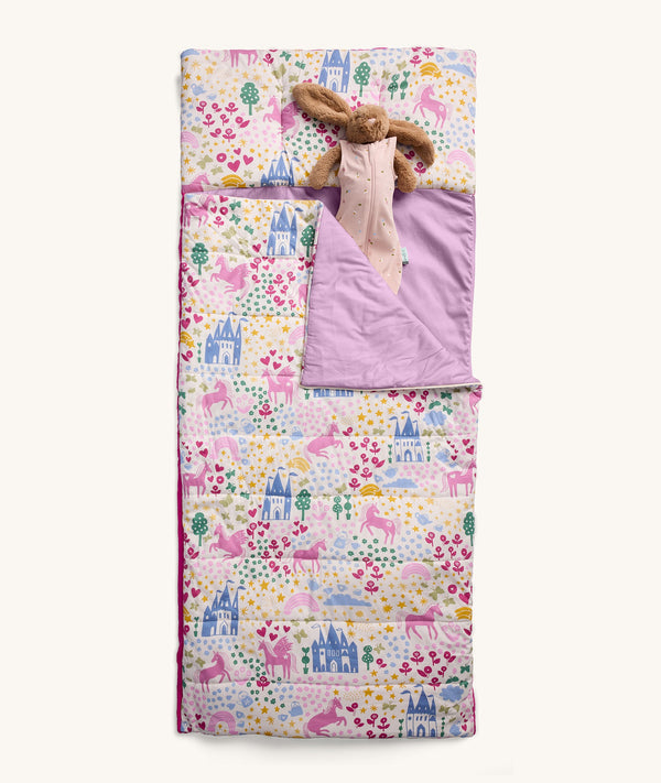 DreamRoll All-in-One Sleep Mat Unicorn Dreams product flatlay
