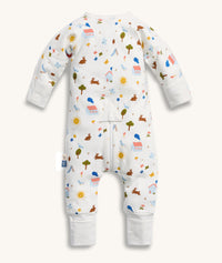 Back product shot of ergoPouch Long Sleeve Romper 1.0 TOG Daydream