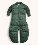 A warm ergoPouch Sleep Suit Sack 2.5 TOG Veggie Patch, great for the winter