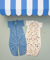ergoPouch Sleep Suit Sack 1.0 TOG in Petit Pretzel and Bon Appetit 