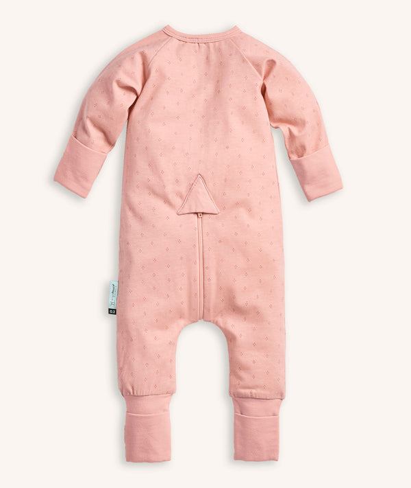 Back of the ergoPouch Long Sleeve Romper 0.2 TOG Berries