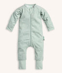 Front of the ergoPouch Long Sleeve Romper 1.0 TOG Sage