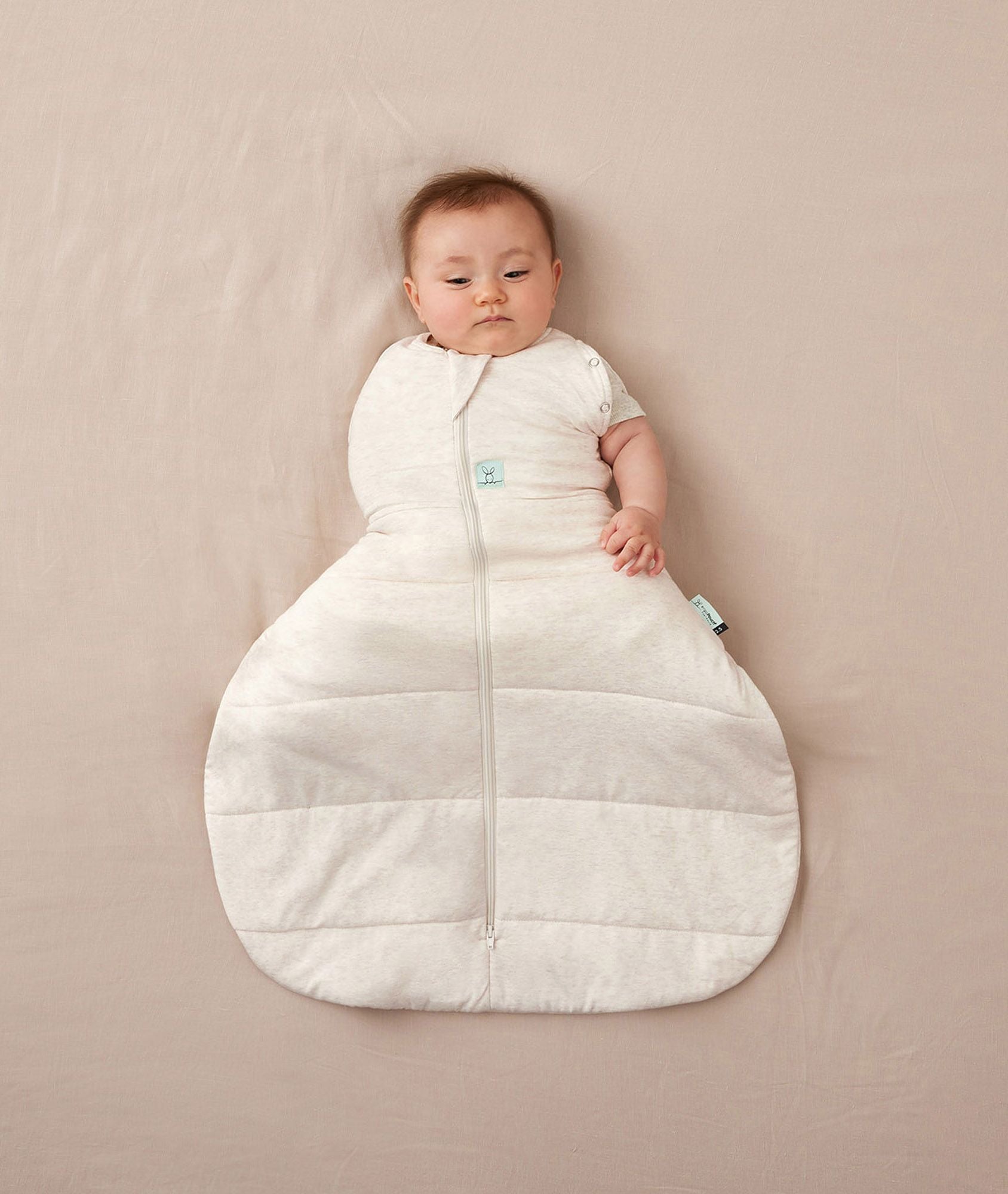 Hip Harness Cocoon Swaddle Sack 3.5 TOG Oatmeal Marle – ergopouch US