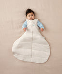 Baby with hip dysplasia in ergoPouch Hip Harness Sleep Sack 2.5 TOG Oatmeal Marle