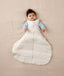 Baby with hip dysplasia in ergoPouch Hip Harness Sleep Sack 2.5 TOG Oatmeal Marle
