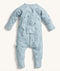 Back view of the ergoPouch Long Sleeve Romper in Dragonflies, featuring hand and foot cuffs and a 3-way zip.