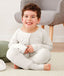 Child sitting in ergoPouch Sleep Onesie 3.5 TOG Grey Marle, warm for the winter