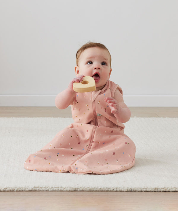 Infant wearing a sleep-sack-1-0-tog-daisies