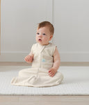 Infant wearing a sleep-sack-1-0-tog-oatmeal-marle