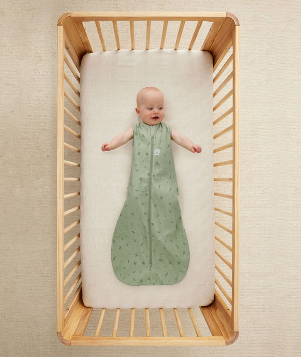 Infant wearing a sleep-sack-1-0-tog-willow