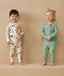 Kids standing in long-sleeve-pyjamas-1-0-tog-fruit-salad and  Sweet Orchard