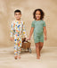 Kids playing in long-sleeve-pyjamas-1-0-tog-fruit-salad and  Sweet Orchard
