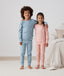 Two kids embracing in long-sleeve-pajamas-0-2-tog-dragonflies and Daisies