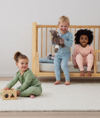 Kids playing in long-sleeve-pajamas-1-0-tog-willow and Daisies, and Daisies