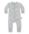 Front view of the Long Sleeve Romper 0.2 TOG Rainforest Leaves