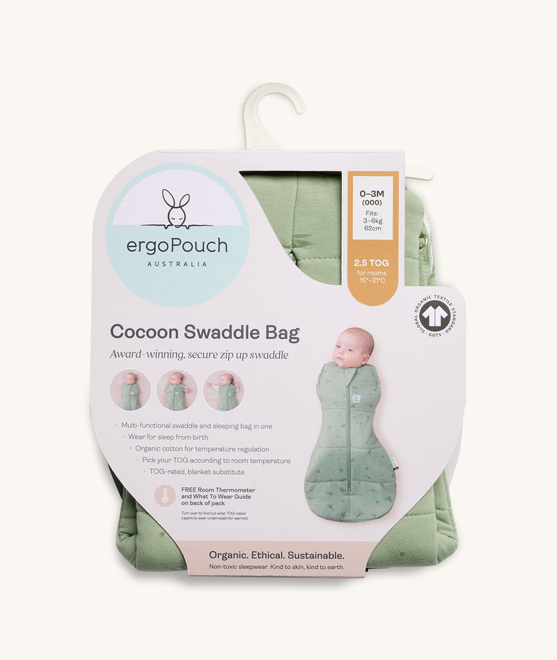 ergo cocoon schlafsack Ergopouch Cocoon Swaddle Bag 2.5 TOG Sage 6-12 months