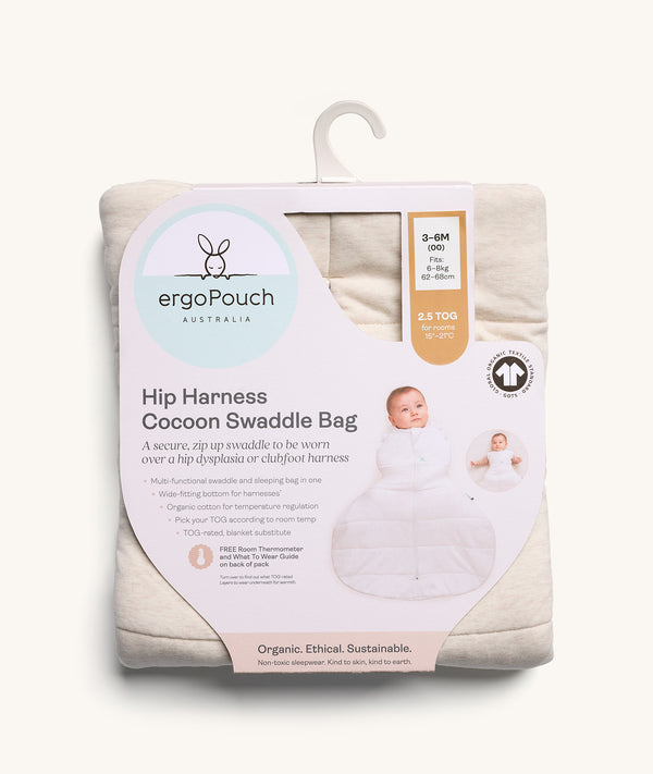 Hip Harness Cocoon Swaddle Sack 2.5 TOG Grey Marle