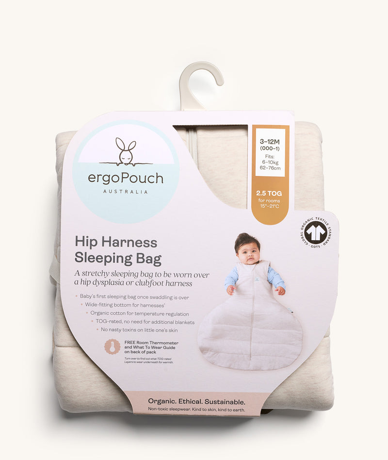 Hip Harness Sleep Sack 2.5 TOG Grey Marle