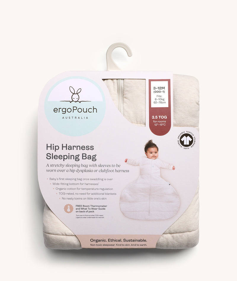 Hip Harness Sleep Sack 3.5 TOG Oatmeal Marle