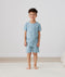 Kid wearing ergoPouch Short Sleeve Pajamas 0.2 TOG Dragonflies