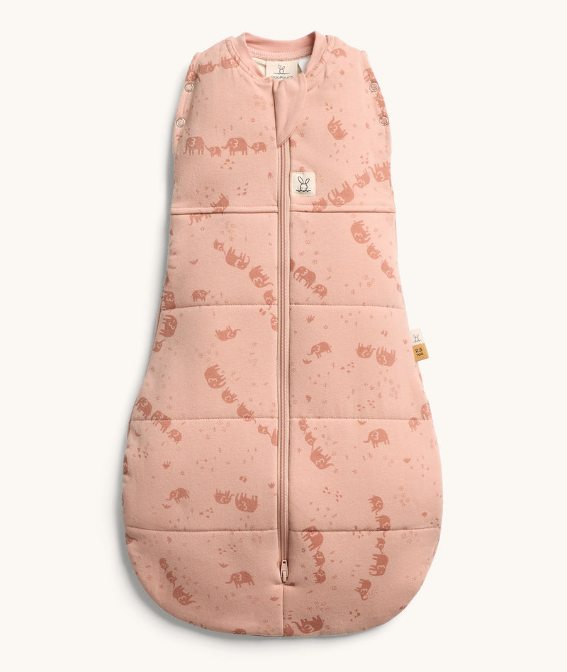 Product shot of ergoPouch Cocoon Swaddle Sack 2.5 TOG Elephant Parade