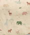 Close-up of the Savannah colourway highlighting the cute animal prints