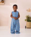 Toddler smiling ergoPouch Jersey Sleep Suit Sack 0.2 TOG Petit Pretzel
